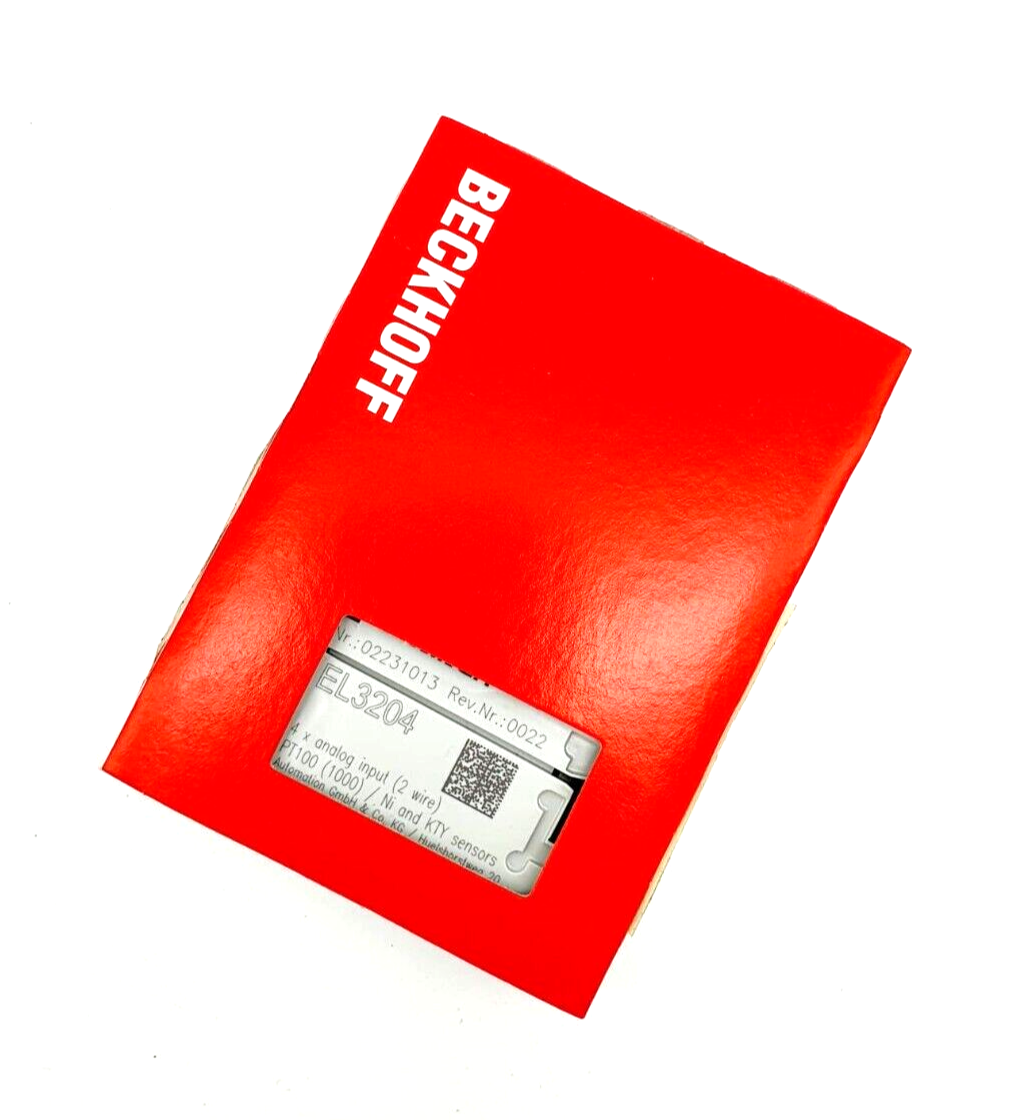 Beckhoff EL3204 EtherCat-Klemme, 4-Kanal-Analog-Eingang, Temperatur, RTD
