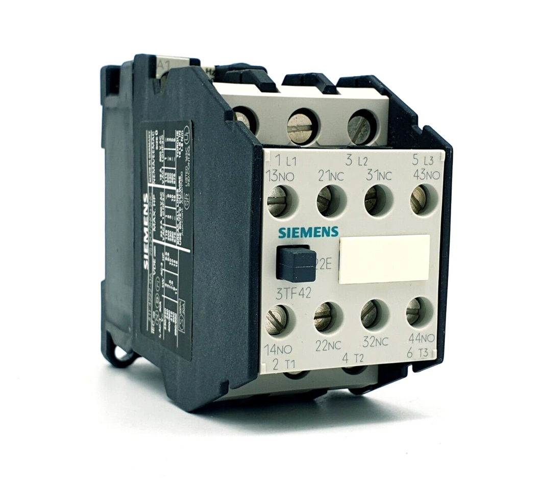 Siemens 3TF4222-0AD0 Schütz 3polig AC-3 400V 2NO+2NC AC 42V