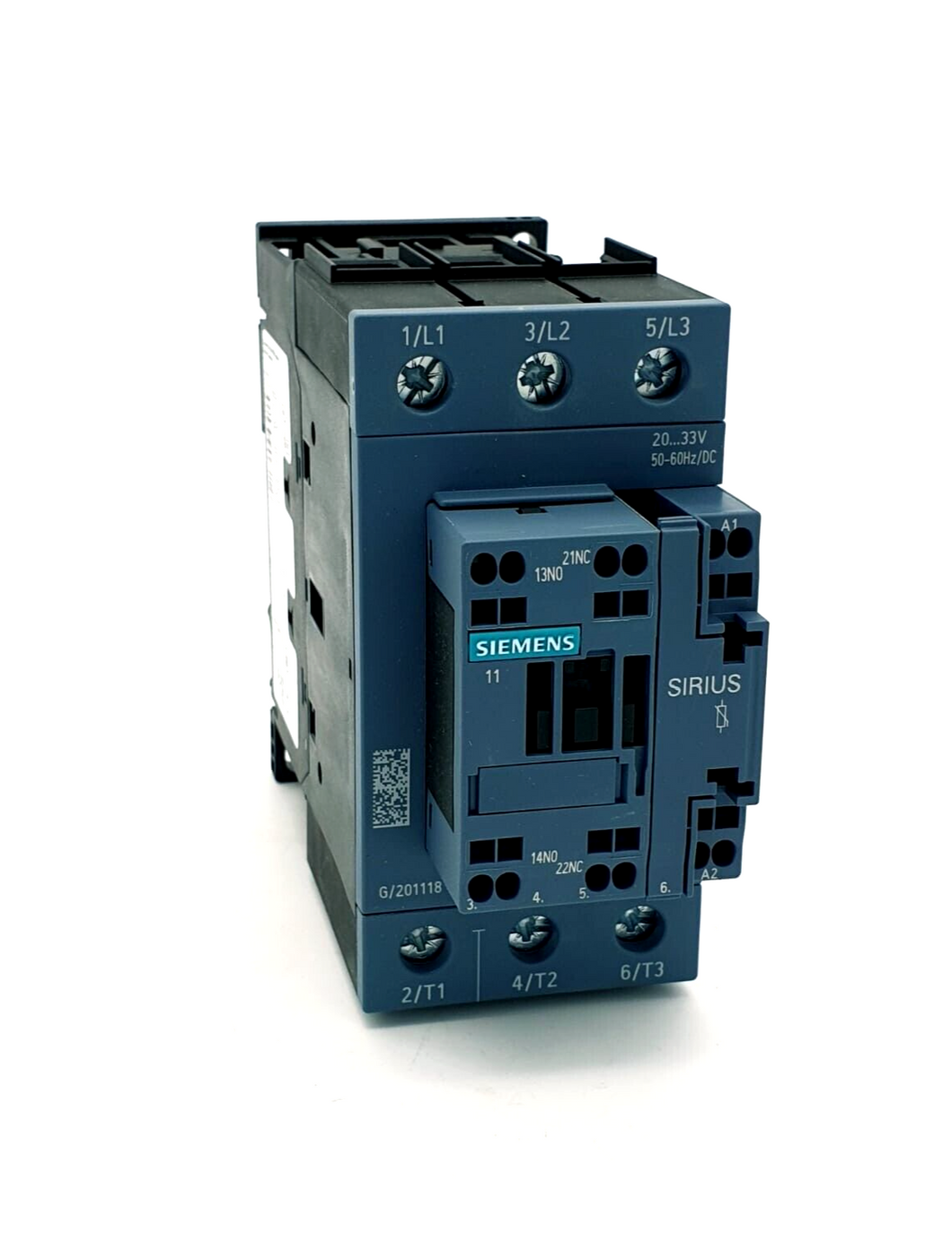 Siemens 3RT2036-3NB30, Leistungsschütz, AC-3 51 A, 22 kW / 400 V 1 S + 1 Ö