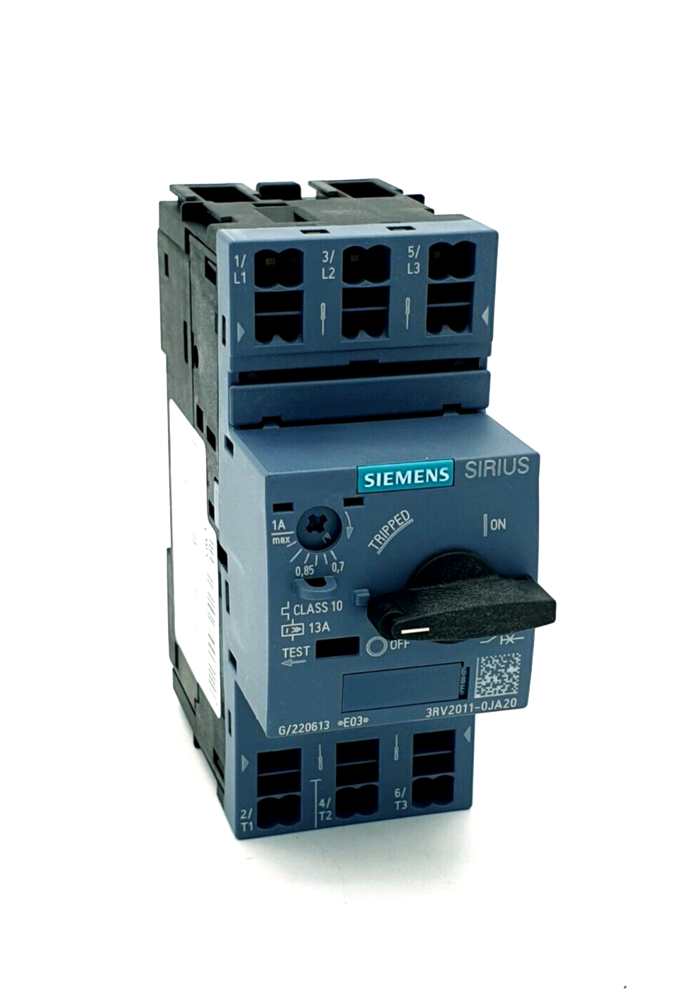 Siemens 3RV2011-0JA20, Leistungsschalter, A-Auslöser 0,7...1 A N-Auslöser 13 A