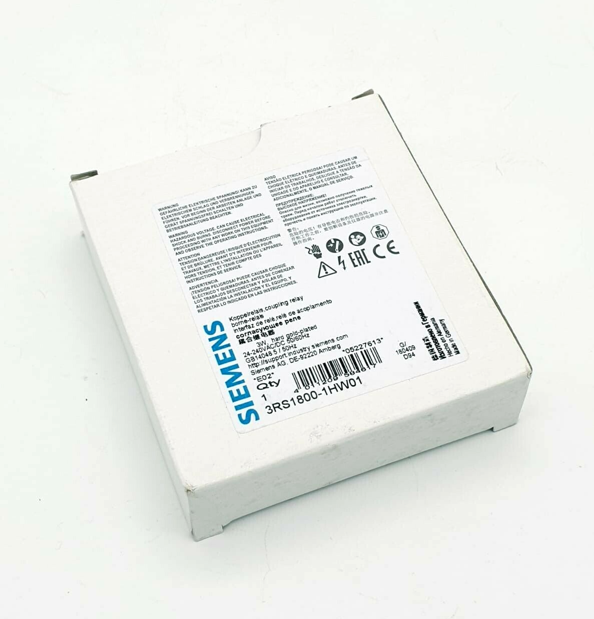 2x Siemens SIRIUS Koppelrelais 3RS1 800-1BP00 | E:02 | 3RS1800-1BP00 2x Siemens SIRIUS Koppelrelais 3RS1 800-1BP00 | E:02 | 3RS1800-1BP00