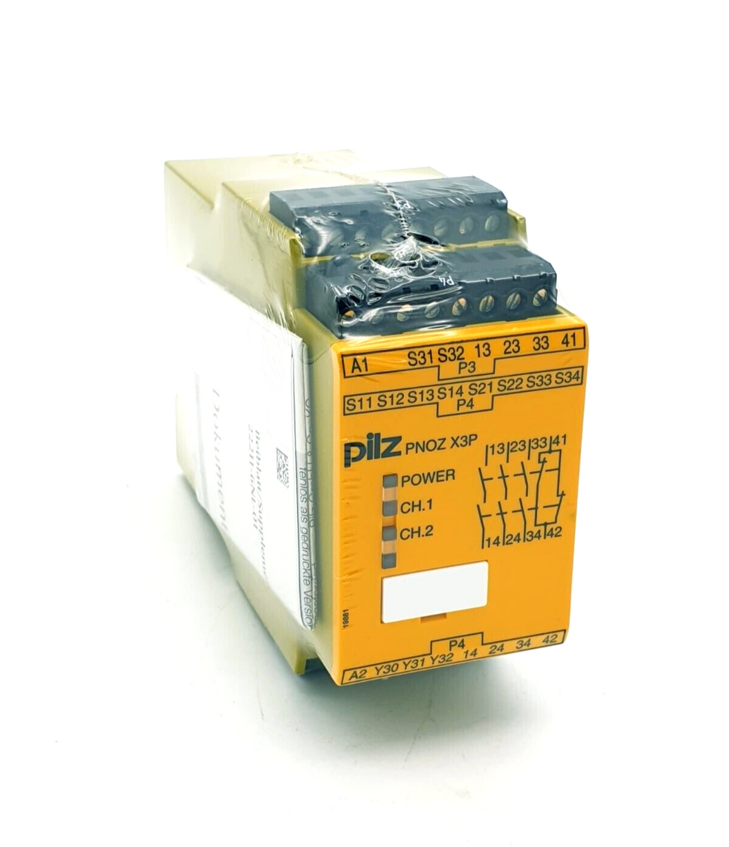 Pilz 777310, PNOZ X3P, Sicherheitsschaltgerät (standalone), 24VDC 24VAC 3n/o 1n/