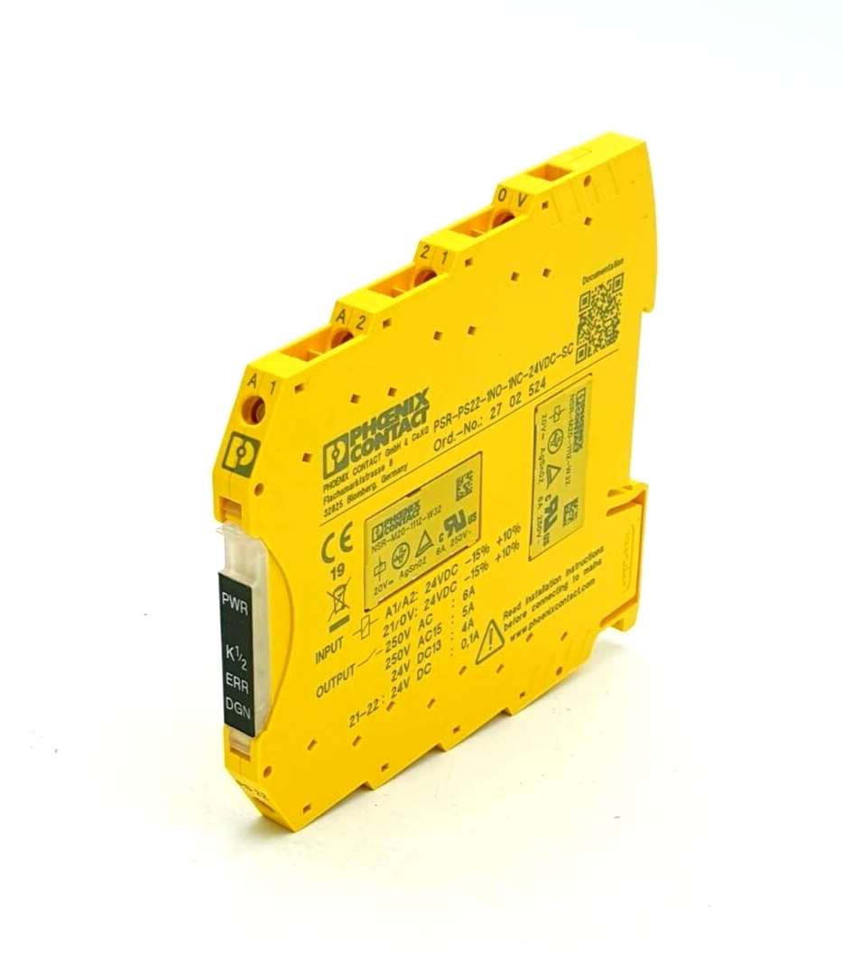 thumbnail image 2 of Phoenix Contact PSR-PS22-1NO-1NC-24VDC-SC Safety Relay – 2702524 – Used, Top Condition 2 of 5