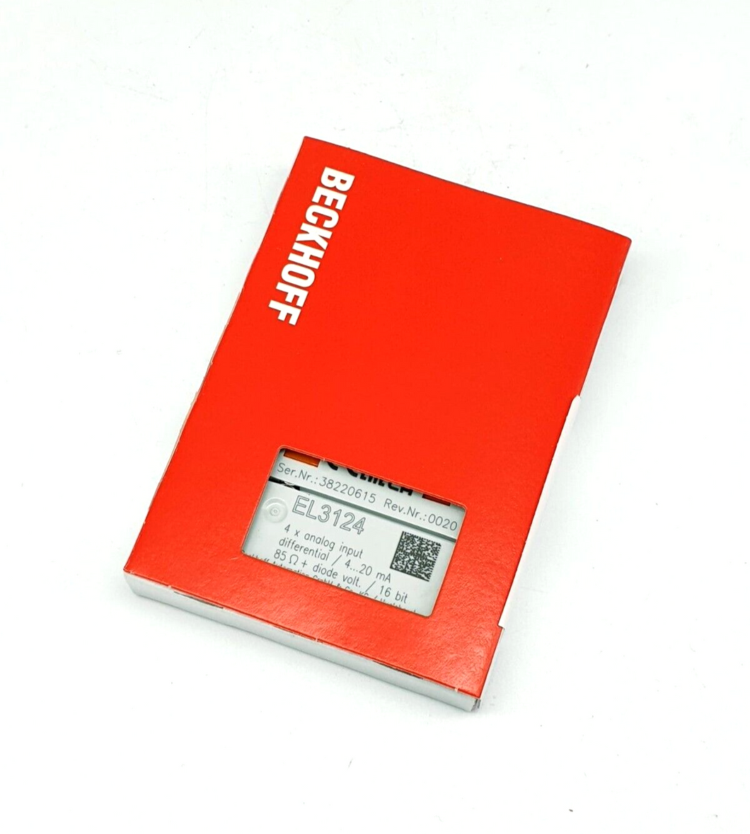 Beckhoff EL3124, EtherCAT-Klemme, 4-Kanal-Analog-Eingang, Strom, 4…20 mA
