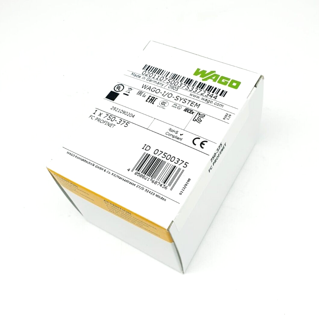 Wago 750-375, Feldbuskoppler PROFINET IO, 3. Generation, Advanced – mkm ...
