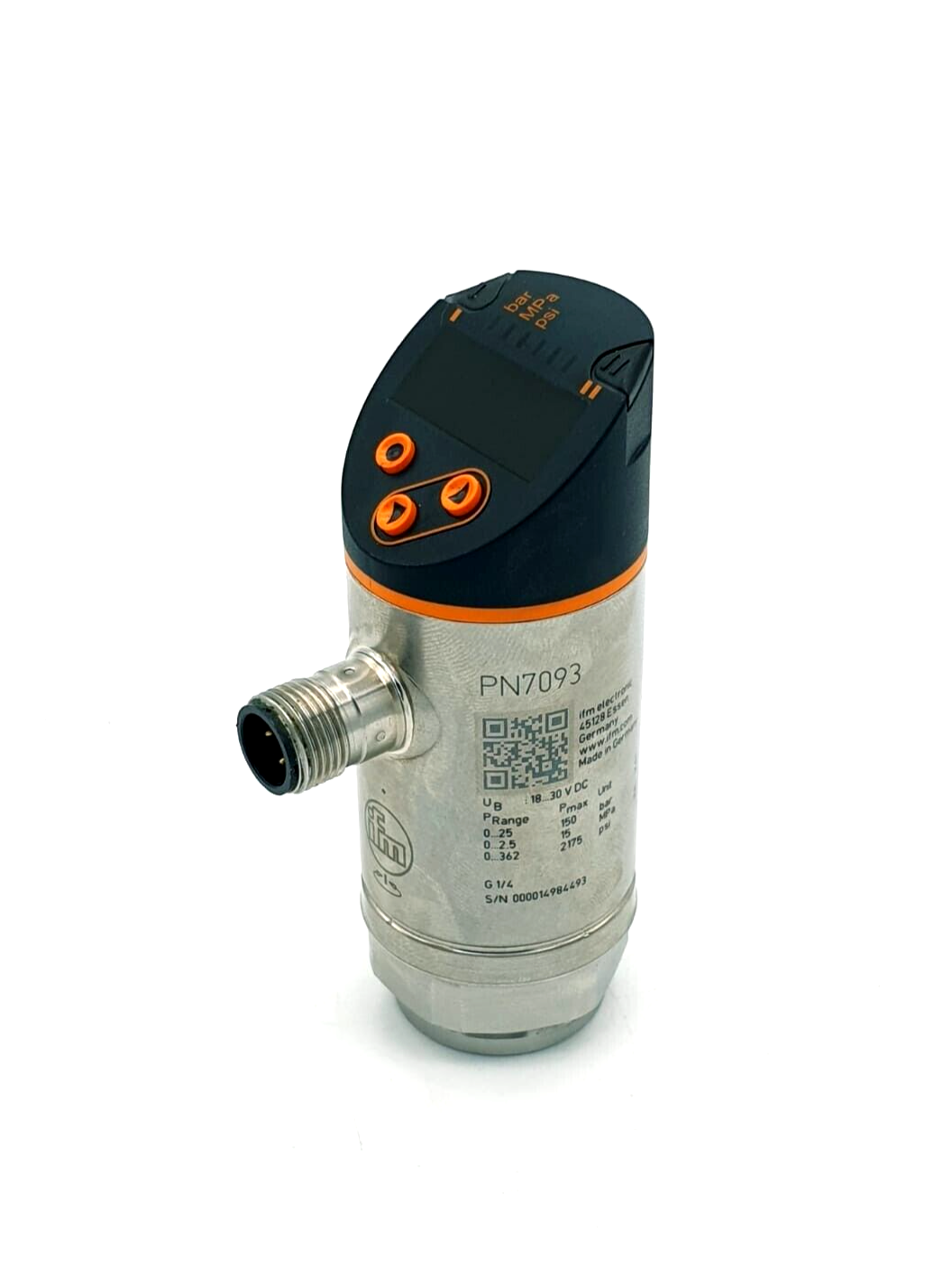 ifm PN7093, Drucksensor mit Display, PN-025-RER14-QFRKG/US/ /V – mkm ...
